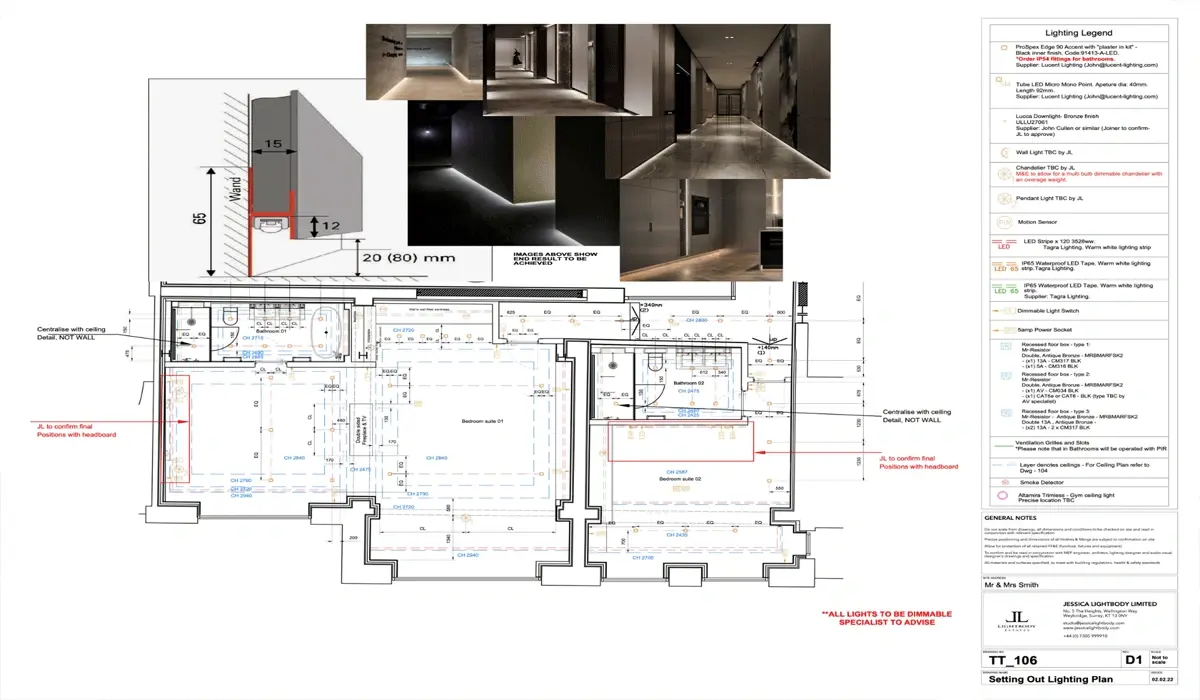 Optimal Spatial Planning and Lighting